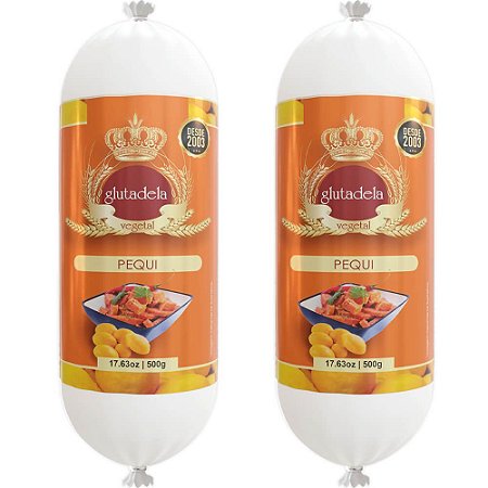 Kit 2 Glutadela (Mortadela Vegetal) Pequi Schillife 500g