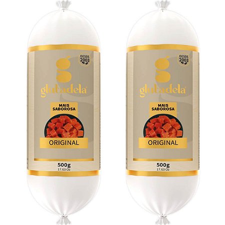 Kit 2 Glutadela (Mortadela Vegetal) Original Schillife 500g