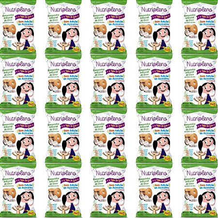 Kit 20 Rosquinha Sem Açúcar Coco Show Da Luna Nutripleno 30g