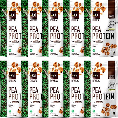 Kit 10 Pea Protein Cookies Rakkau 600g - Vegano - Proteína