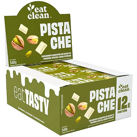 Kit 12 Barra Proteína Pistache Eat Clean 45g - Vegano