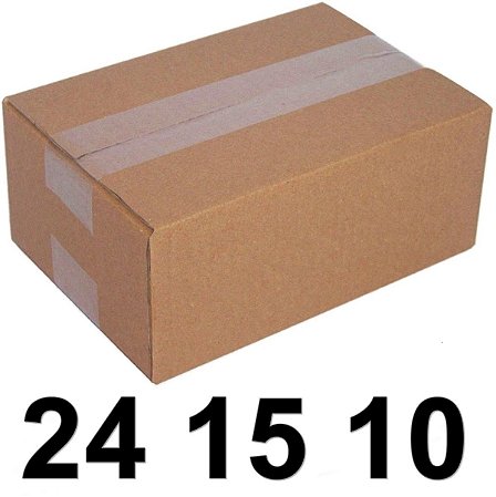 Caixas de Papelao Correio 24 x 15 x 10 cm Mercado Envios Sedex Tipo 02  Ecommerce Loja Virtual - Palacio das Caixas e Embalagens
