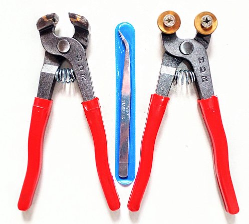 Kit Alicate torques roldanas titaneo alicate reto e pinça