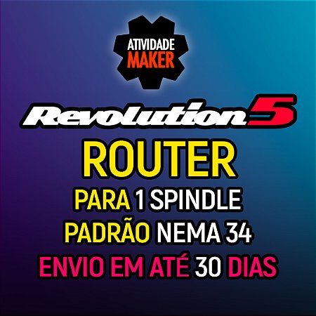 REVOLUTION 5 - KIT AÇO - NEMA34 - 1 SPINDLE