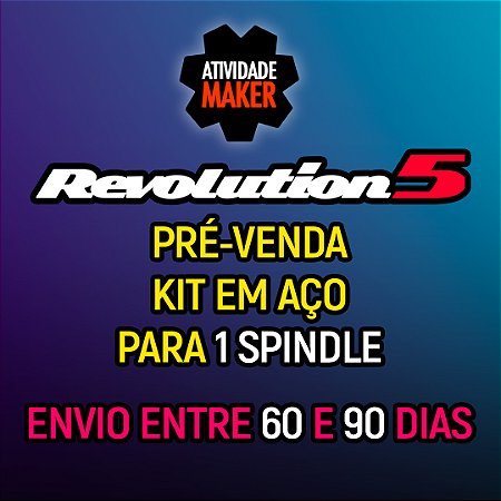 REVOLUTION 5 - KIT AÇO - SERVO MOTOR 1000W - 1 SPINDLE