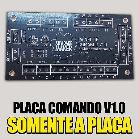 PLACA COMANDO V1.0 - SOMENTE PLACA