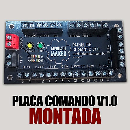 PLACA COMANDO V1.0 - MONTADA