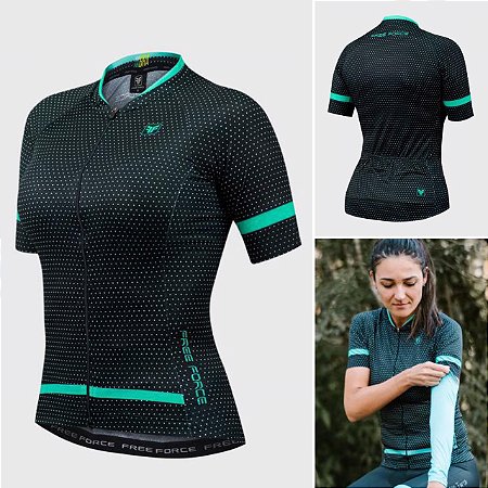 camisa ciclismo feminina free force