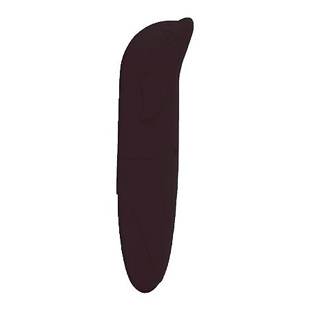 Vibrador Ponto G - Golfinho - Aveludado - Preto