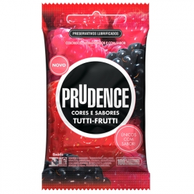 Preservativo Prudence - Cores e Sabores Tutti Frutti - 3 un