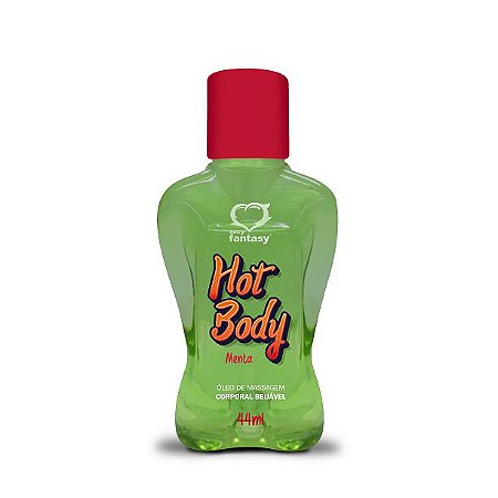 Óleo para Massagem Beijável Hot Body - Menta