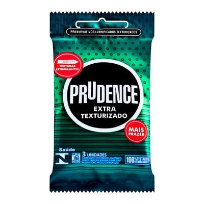 Preservativo Prudence Sensações - Texturizada E feito Retardante - 3 un