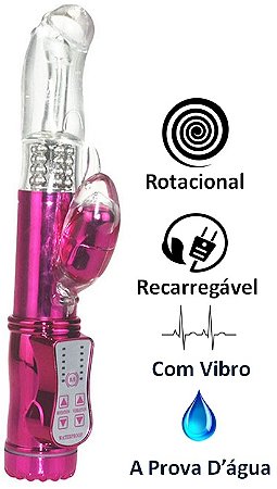 Vibrador Jack Rabbit Ponto G - Recarregável - Roxo