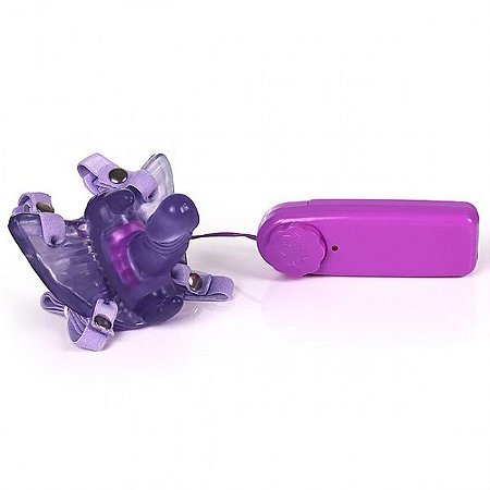 Vibrador Butterfly - Borboleta Mágica com Pênis - Roxo
