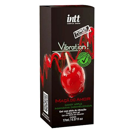 Gel Comestível - Vibration - Sexo Oral - Vibra - Intt - Maça do Amor - 17ml