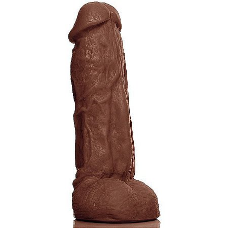 Pênis Realístico Kong - Maciço com Escroto - 19,5 x 5,5 cm