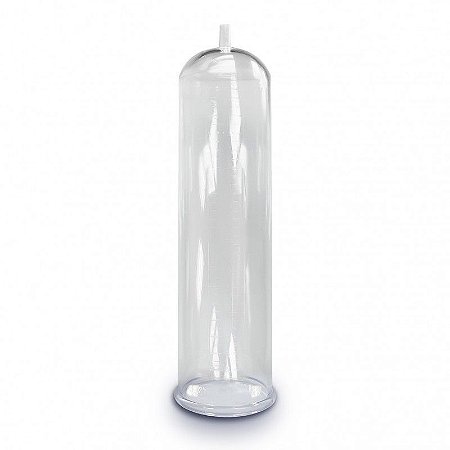 Tubo para Bomba Peniana - Acrílico - Transparente - 21 x 5,5 cm
