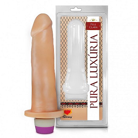 Pênis Realístico - Vibrador - PVC - Pele - 16 x 4 cm