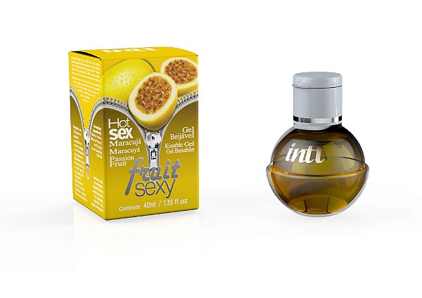 Gel comestível efeito quente - Fruit Sexy - Sabor Maracujá