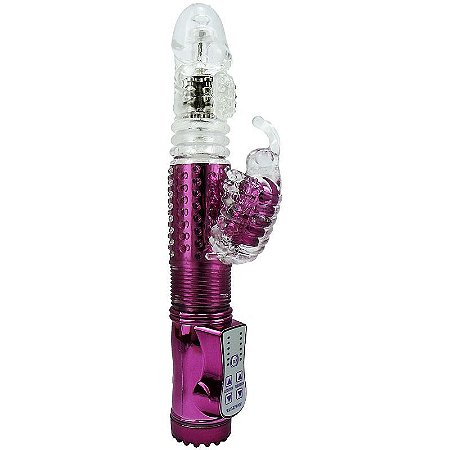 Vibrador Jack Rabbit - Borboleta - Recarregável - Vai e Vem - ROXO