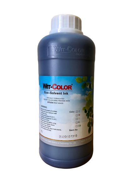 Tinta Eco-Solvente WitColor - 1 litro - Cian