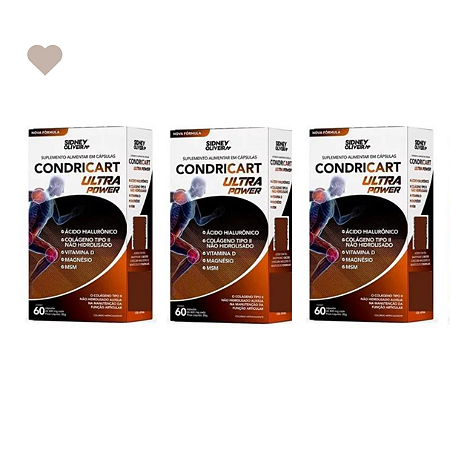 Colageno Tipo II Kit X 3 total 180 Caps 450 Mg Condricart Ultra Power