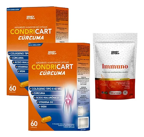 2 Colageno Tipo Ii Vit D +hialuronico Dor Joelho +brinde chá Imunizante