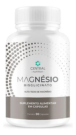 Magnesio Bisglicinato Suplemento Central Nutrition 90 Capsulas Sem Sabor