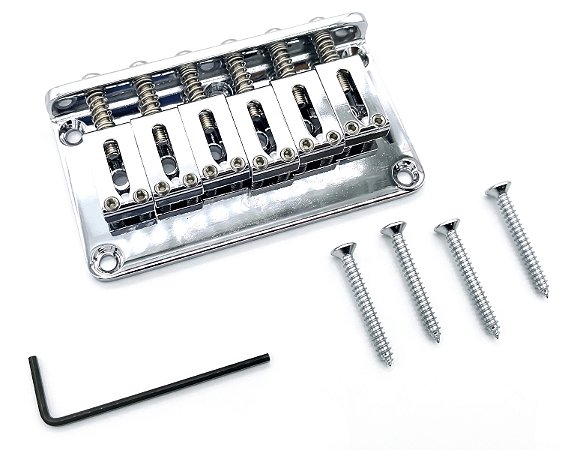 Ponte fixa de guitarra Gotoh GTC101 Cromado