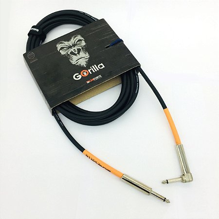 Cabo Baixo Guitarra Gorilla 4,58m Tecniforte Plug L