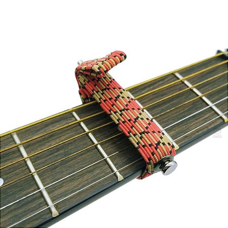 Capotraste reto Braçadeira elástico para violão ou guitarra