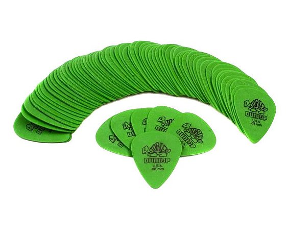 72 Palheta DUNLOP Tortex 0.88 mm Standard guitarr 418R verde