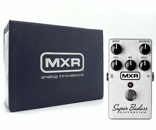 Pedal MXR SUPER BADASS Distortion M75 Dunlop drive guitarra