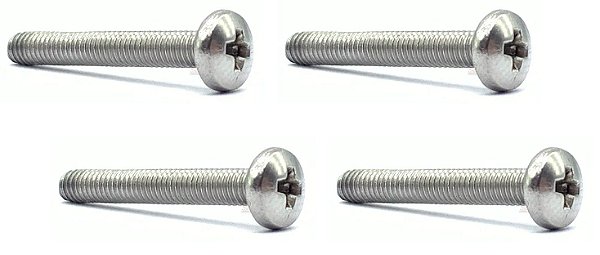 Parafuso INOX Captador HUMBUCKER guitarra 4 unidade