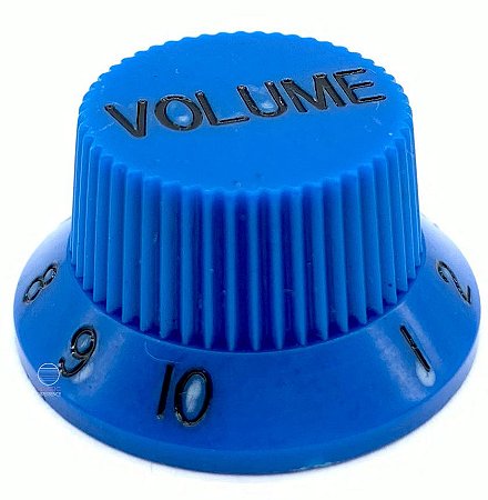 Knob Plástico Volume guitarra strato PSV-V Azul Unid