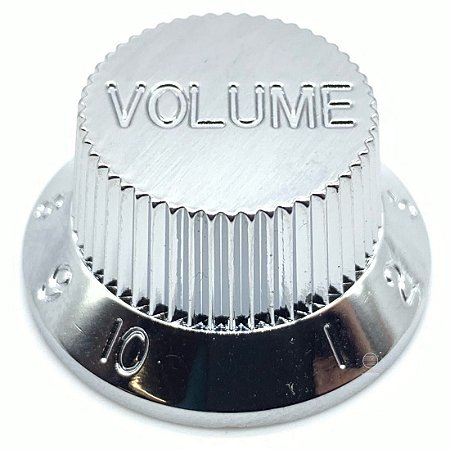 Knob Plástico Volume Guitarra Strato PSV-V Cromado