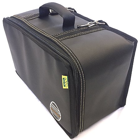 Bag capa pedal duplo bateria couro ecologico reforçado MXP