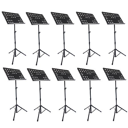 10 Estante partitura dobrável reforçada SRF50 preto