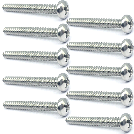 KIT 10 Parafuso INOX 4,2 X 38 mm neck plate guitarra baixo