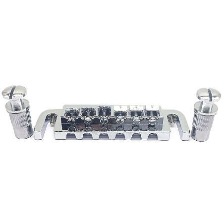 Ponte guitarra tailpiece wraparound ajustável Cromada 605