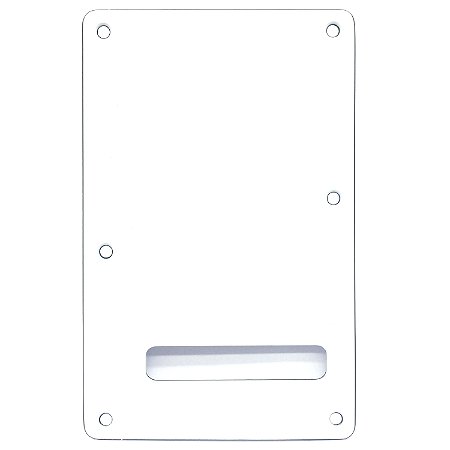 Escudo tremolo traseiro guitarra branco TCS WBW strato