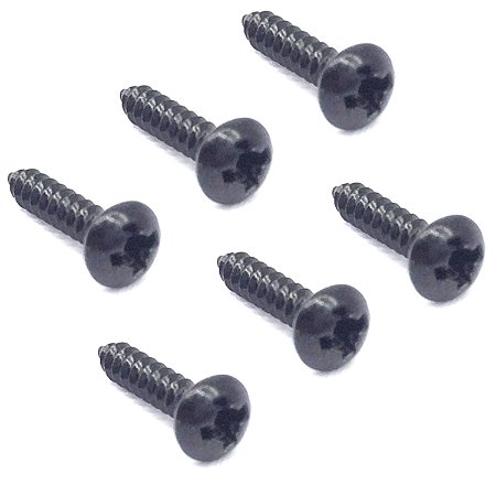 kit 6 Parafuso tarraxa de guitarra 2.1x10 mm PRETO BK