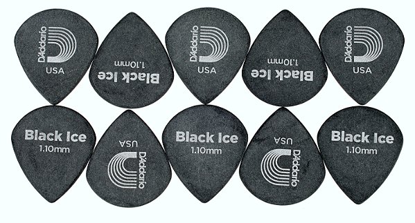 10 Palheta guitarra Delrin JAZZ 1.10mm Heavy DADDARIO 3DBK6