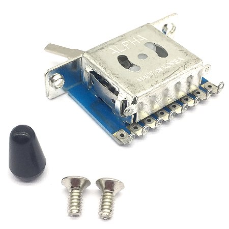 Chave ALPHA seletora 3 posições Telecaster CST3 PONTA PRETA