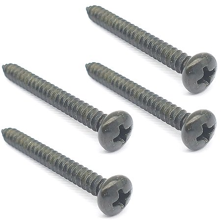 4 parafuso PRETO neck plate guitarra juncao 4,2 X 38mm MXP