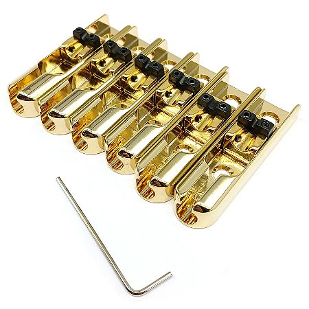 Ponte SET monorail baixo 6 cordas Dourado IDV6 - Made Korea