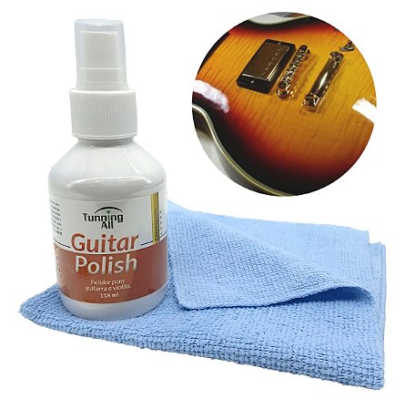 Kit Limpeza Polidor geral GUITARRA VIOLAO + Pano microfibra