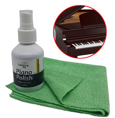 Kit Limpeza Polidor geral PIANO Tunning All + Pano microfibra