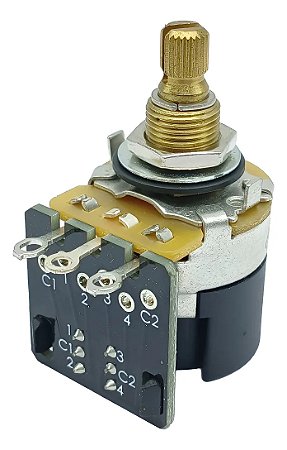 Potenciometro CTS A250 PUSH PULL poste 19mm