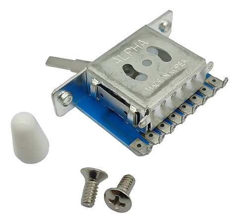 Chave seletora ALPHA 3 posições Telecaster BRANCA parafusos